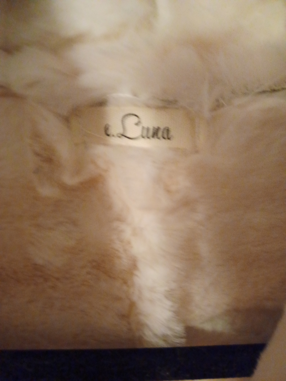 C Luna Faux Shearling Olive Green Vest with Cream Lining With Pockets - Picture 2 of 4